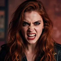 a very beautiful highly aesthetic wallpaper photo of ALEXANDRIA MORGAN in a very hateful aggressive mood, artsy, trending on Artstation, 4k, masterpiece