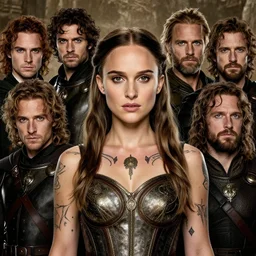 natalie portman, legendary warrior, heroic fighter, lord of the rings, tattoos, decorative ornaments, battle armor, omar ortiz, carl spitzweg, ismail inceoglu, vdragan bibin, hans thoma, greg rutkowski, alexandros pyromallis, perfect face, sharply detailed, centered, rule of thirds, realistic shading, photorealism