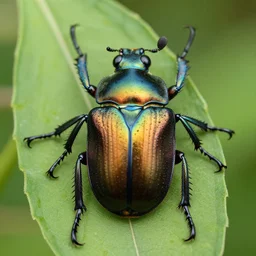 a beautiful colorful beetle coleoptera. national geographic ( ( ( by gustave boulanger ) ) )