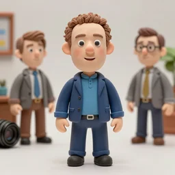 product photography of a claymation action figure marc zuckerberg, depth of field, zeiss lens, detailed, centered, by erwin olaf, joop geesink, wes anderson, breathtaking, 8 k resolution, extremely detailed, beautiful, establishing shot, realistic materials, hyperrealistic