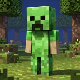 realistic minecraft creeper by junji ito