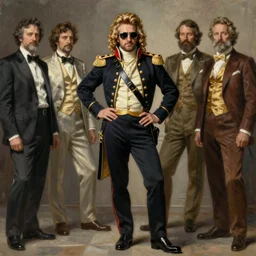 drdisrespect posing as napoleon, wearing oakley sunglasses, full body, breath taking, dignified, highly detailed painting by gaston bussiere, j. c. leyendecker, greg rutkowski, craig mullins, 8 k