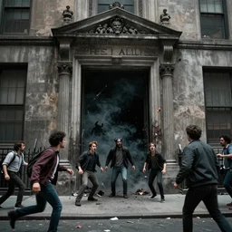 a portal to hell opening up in New York City, demons run wild, people are scared