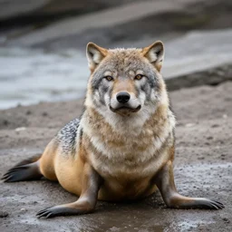 un lobo marino