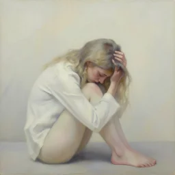 what depression feels like, oil painting, pale colors, high detail, 8 k, wide angle, trending on artstation,