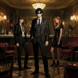 style artgerm, dean cornwell, ellen jewett : : dimly lit hotel lobby : : detailed, cinematic lighting
