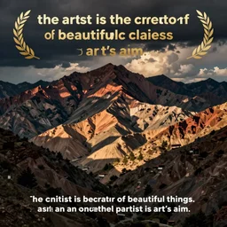 the artist is the creator of beautiful things. to reveal art and conceal the artist is art's aim. the critic is