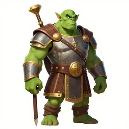 orc roman general, green skin, character concept, medieval warlord, epic fantasy, trending on artstaion