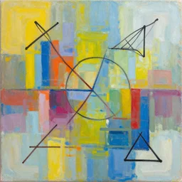 abstract painting about mathmatics