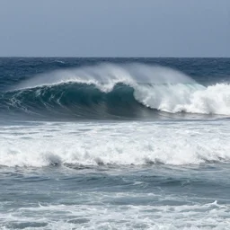 giant waves in an empty ocean