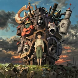 Howl's Moving Castle, Studio Ghibli, desktop background