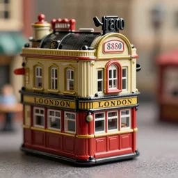 closeup profile portrait of retro tin toy london pub 1 8 8 0, depth of field, detailed and intricate environment, 8 k resolution, hyperrealistic, octane render