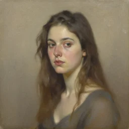 oil painting of a woman