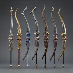 legendary bows form world of warcraft, product view, 8 k, exquisit, detail,