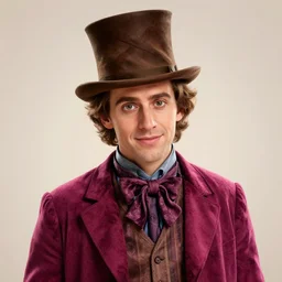 character portrait of Willy Wonka played by Jordan Peterson, digital art, trending on artstation, 4k
