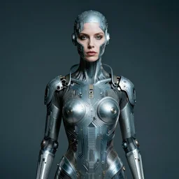portrait photography of an ancient cyberpunk circuit humanoid entity by annie leibowitz