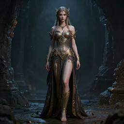 a full body portrait, beautiful, night goddess nyx, slim body, extremely detailed, medievil, dnd, fantasy, extremely detailed, high quality, trending on artstation, photo realistic, 8 k - 4