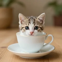 “ tiny teacup kitten ”