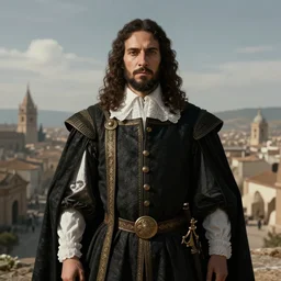 spanish conquer Francisco Pizarro ,wide view,high detailed,full perfect, symmetrical portrait, high detail, by Craig Mullins, Peter Mohrbacher,unreal engine, octane rendered, 8K, dark beauty, trending on artstation