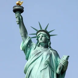the statue of liberty giving a hug in christ redeemer
