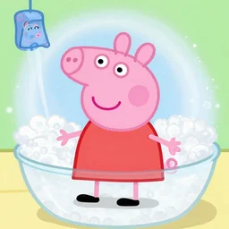 peppa pig on bath salts