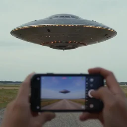 picture of a ufo taken with a cell phone