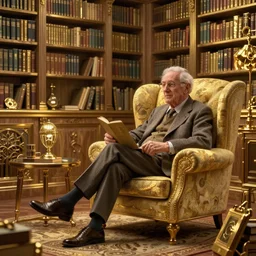 sir patrick moore in a comfy armchair in his library, hyper detailed, dramatic lighting, cgsociety, realistic, hyper detailed, insane details, intricate, dramatic lighting, hypermaximalist, golden ratio, rule of thirds, octane render, weta digital, micro details, ultra wide angle, artstation trending, 8 k,