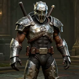 Duane Johnson in Doom video game. Screenshot.