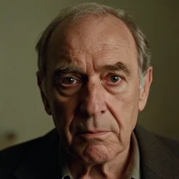 7 0 s movie still of a old man with trypophobia head, cinestill 8 0 0 t 3 5 mm, heavy grain, high quality, high detail