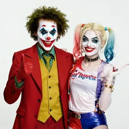 African-American Joker and Harley Quinn
