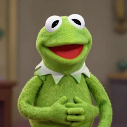 daily life of kermit, renaissance painting, portrait, high definition, detailed, clean, natural tones,