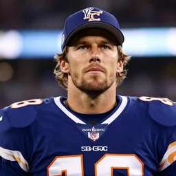 portrait of tom brady, determined, great detail, looking to the sky, superbowl