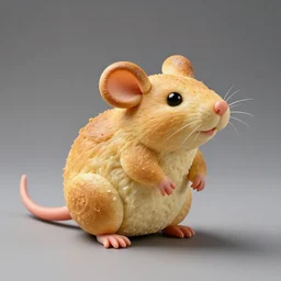 an edible rat!!! sculpture made entirely out of ( ( ( bread ) ) ), food photography, studio lighting, delicious