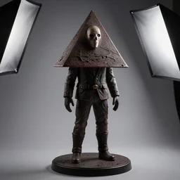 Pyramid Head, Silent Hill, figurine, figurine photography, studio lighting, dramatic lighting