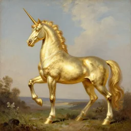 golden unicorn by george stubbs, martine johanna, hikari shimoda