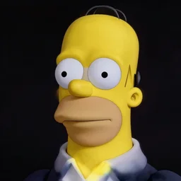 extremely detailed studio portrait of man, 4 0 years, homer simpson lookalike, looks like a real life version of homer simpson, soft light, black background, fine skin details, award winning photo by yousuf karsh