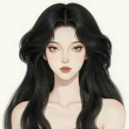 head-on centered painted portrait, mage queen , voluminous black hair, art nouveau, fractal tarot card style, masterpiece, fantasy, intricate, elegant, highly detailed, smooth, sharp focus, illustration, artstation, in the style of Artgerm and Anna Podedworna and Alex Ross and Mucha