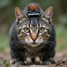 a feline cat - gorilla - hybrid, animal photography