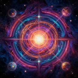 secret of the universe, creative interpretation, coverart, psychedelic