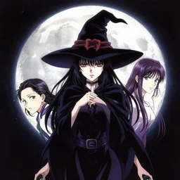 Portrait of witch of the moon by Amano Yoshitaka, Kentaro Miura, Claire Wendling ,Krenz Cushart