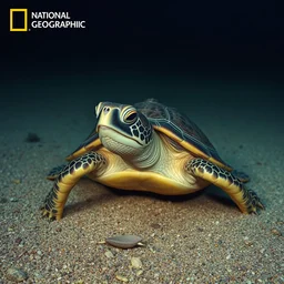 an emma watson - turtle hybrid, national geographic level professional photograph