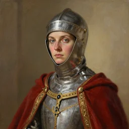 portrait of a royal female crusader, art by terese nielsen, 8 k