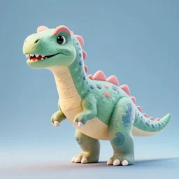 pastel colored fullbody dinosaur. 3 d render vray redshift octane. 4 k cgsociety volumetric lighting