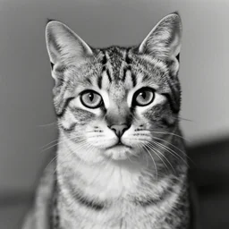 The first known case of a human with cat ears, circa 1982, colorized black and white photograph