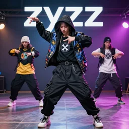 Zyzz shuffle dance wearing radioactive aesthetic clothes, nightcore amv
