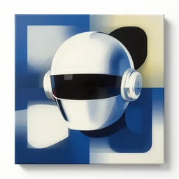Memphis abstract minimal art, an incredible community of learning around AI,  inspired by Andy Warhol and Daft Punk