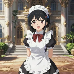 cute maid in a luxurious mansion, Kyoto animation
