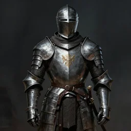 man wearing medieval suit of armor, illustration, concept art, art by wlop, dark, moody, dramatic