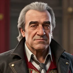 a screenshot of danny devito in the video game assassins creed. 3 d rendering, unreal engine. amazing likeness. very detailed. cartoon caricature