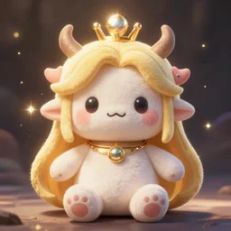 cute fumo plush of the goddess of quantum mechanics, superposition deity